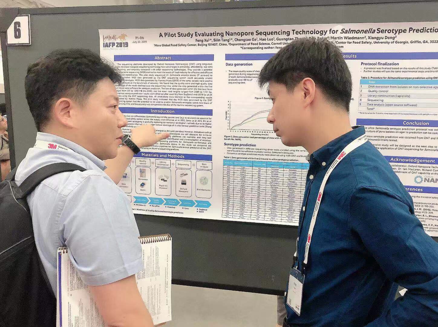Feng Xu at IAFP sharing microbial risk management research